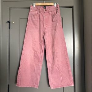 wide leg BGD pink jeans